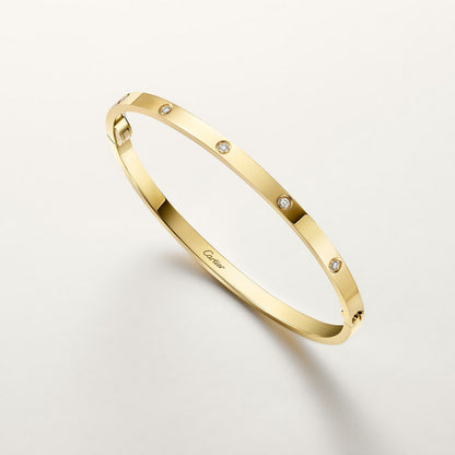 CARTIER LOVE PETIT MODEL DIAMOND GOLD BRACELET