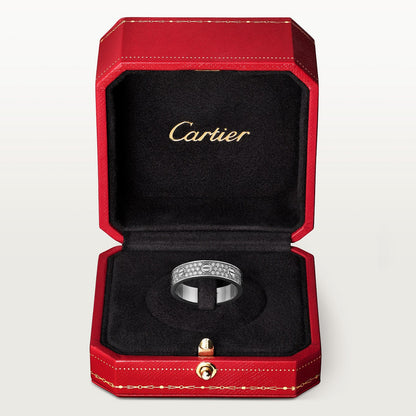 CARTIER LOVE PAVÉ WHITE GOLD RING