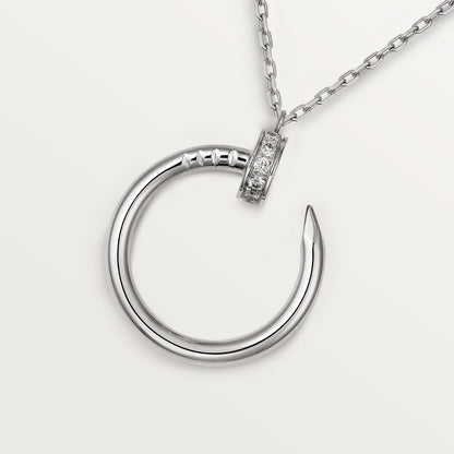 CARTIER JUSTE UN STUD FULL RHINESTONE-WHITE-GOLD NECKLACE
