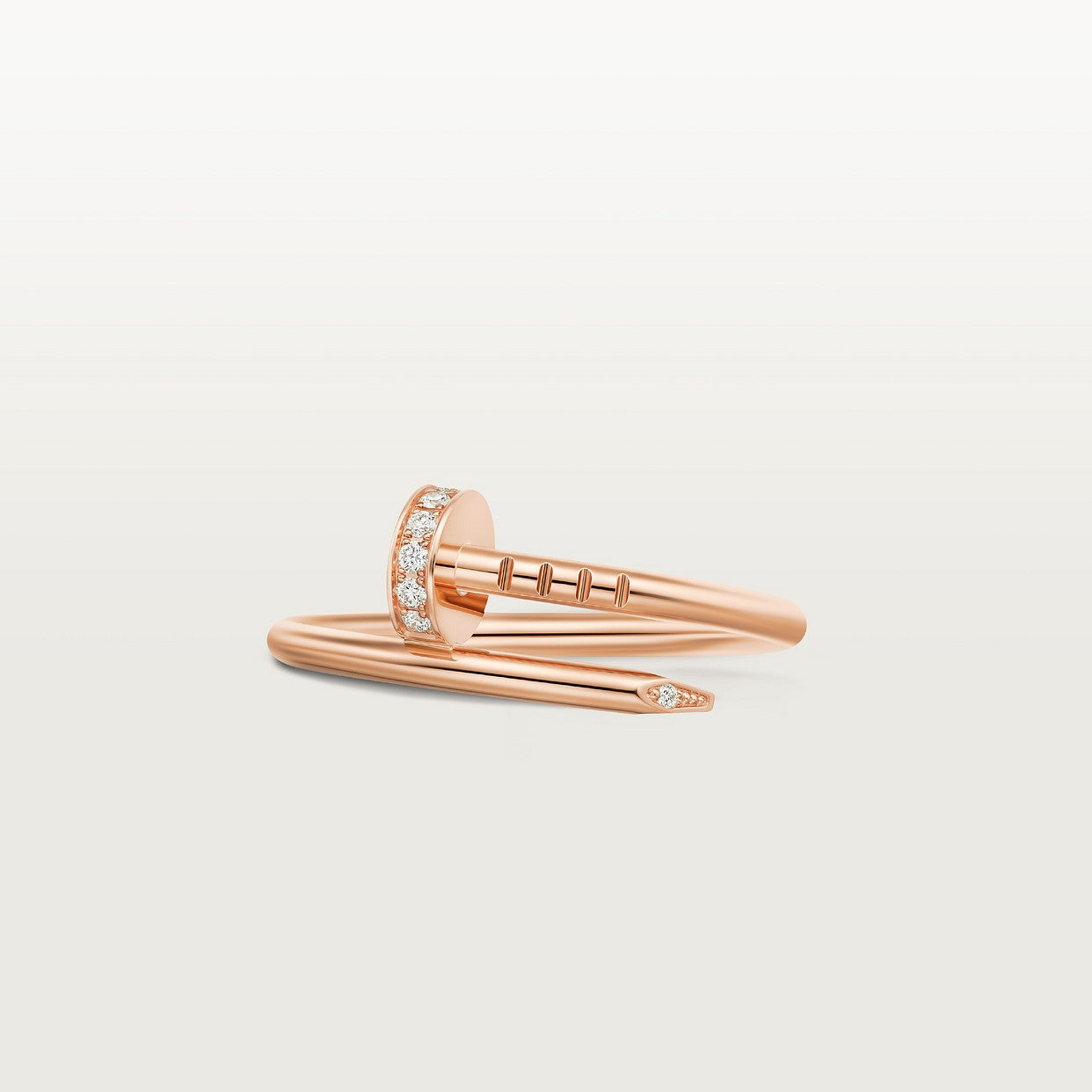 CARTIER RING JUSTE UN CLOU PETIT MODEL DIAMONDS ROSE GOLD