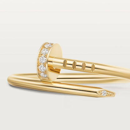 CARTIER JUSTE UN CLOU CLASSIC DIAMOND GOLD RING