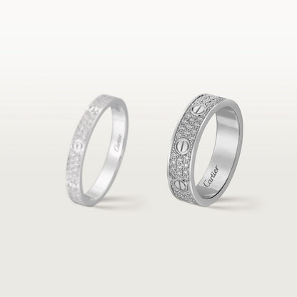 CARTIER LOVE PAVÉ WHITE GOLD RING