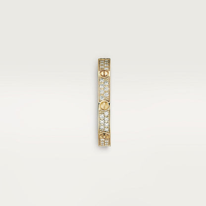 CARTIER SMALL PAVÉ GOLD RING