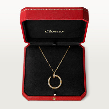 CARTIER JUSTE UN STUD FULL RHINESTONE GOLD NECKLACE