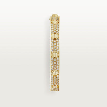 CARTIER LOVE CLASSIC PAVÉ GOLD BRACELET